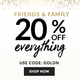 20% off everything with code GOLDN